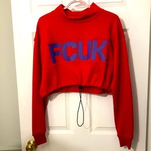 (L) French Connection FCUK Cropped Pullover Sweater Ladies